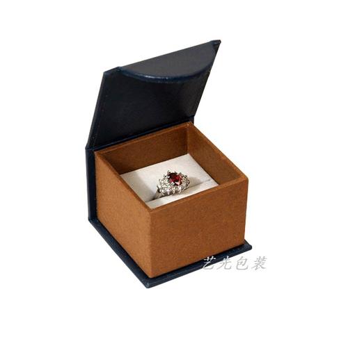 厂家定制纸质戒指盒硬纸板包特种纸首饰盒批发珠宝首饰包装盒